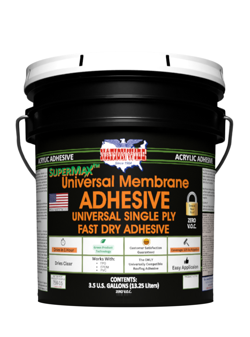 SUPERMAX Universal Membrane adhesive bucket, 3.5 gallon, front label