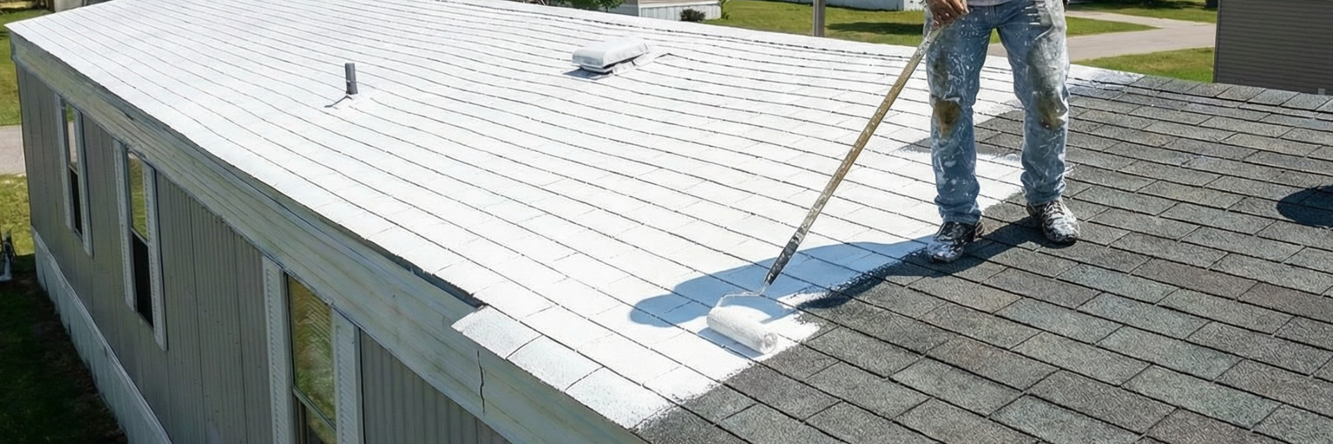 MOBILE HOME ROOF COATING™ Elastomeric Ceramic Roof Coating