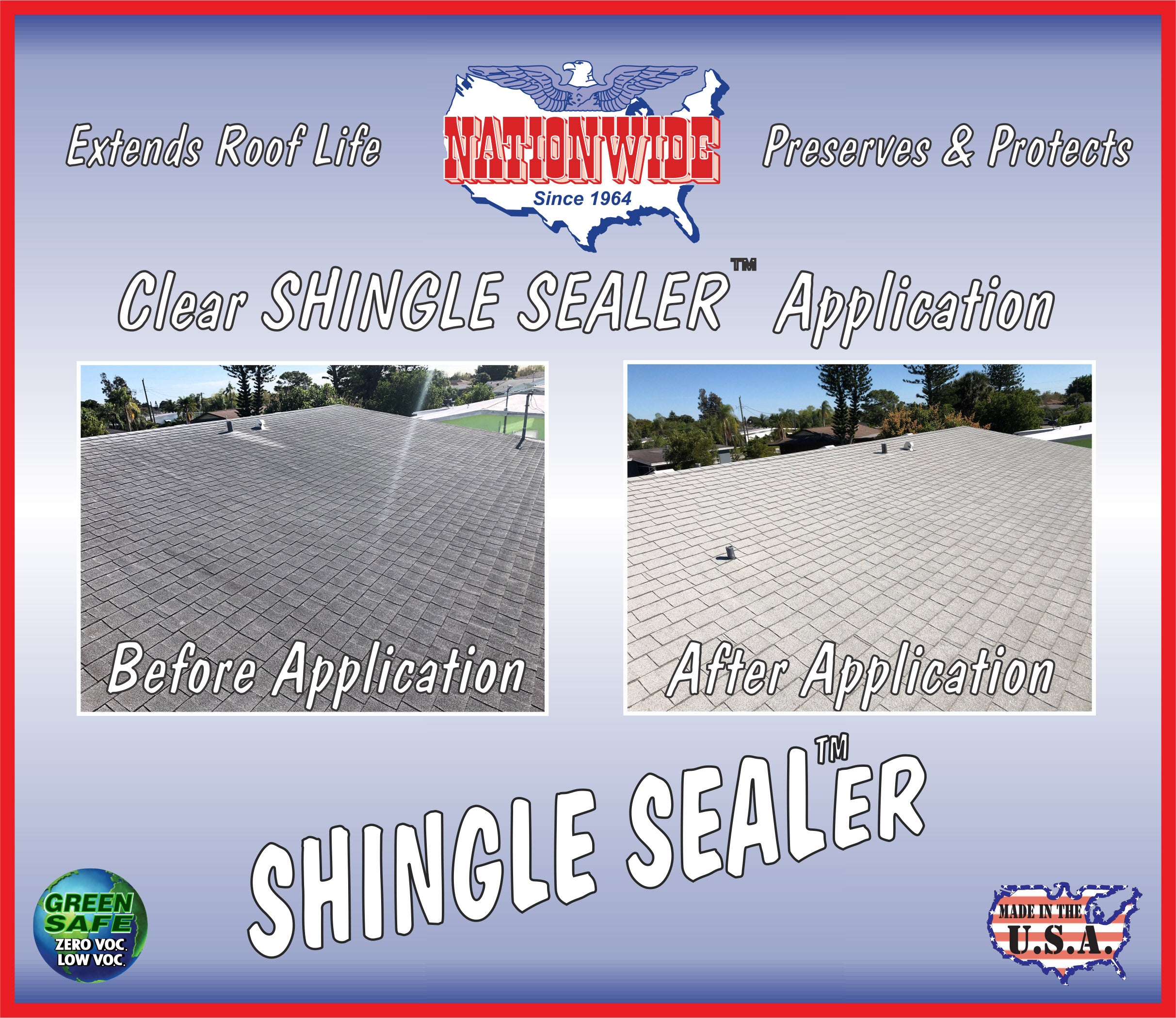 SHINGLE SEALER™ Waterproofing Rejuvenating Roof Sealer 7 Year Warranty