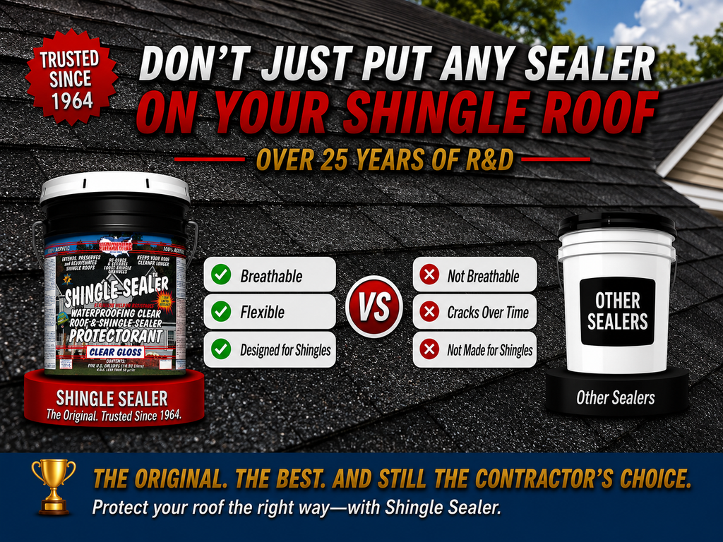 SHINGLE SEALER™ 7 Year Clear Sealer