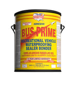 BUS-PRIME™ RV roof coating primer bucket, front label and yellow lid