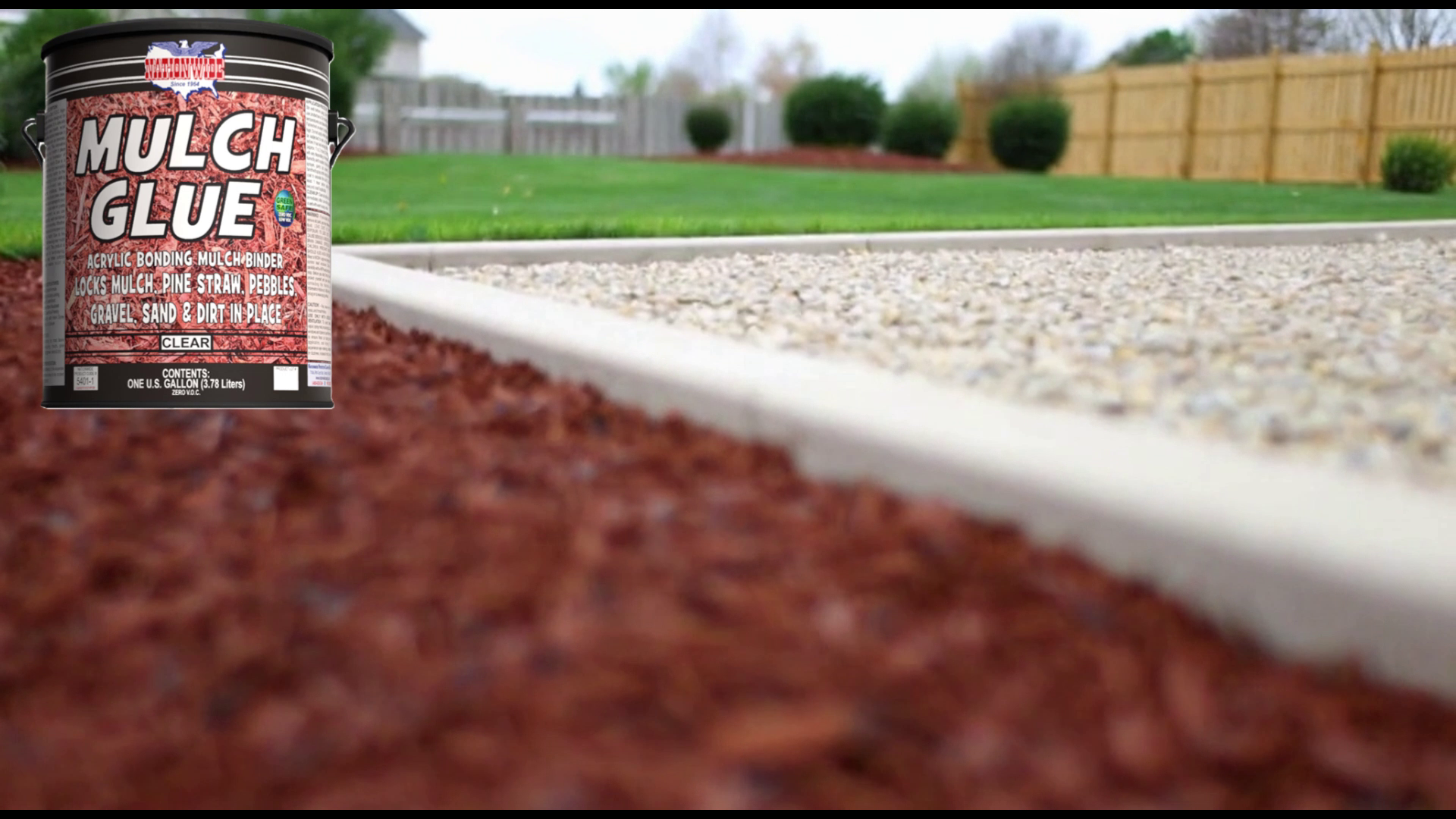 Mulch Glue Clear Sealer